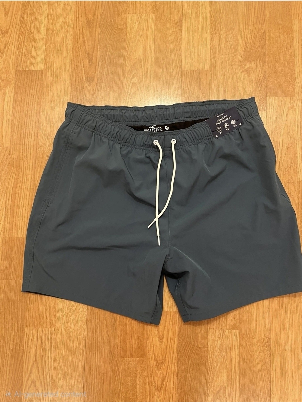 Hollister Men's Swim Trunks in Slate Blue
